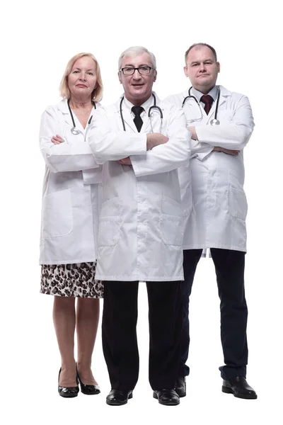 In full growth. group of leading medical specialists. — Stock Photo, Image