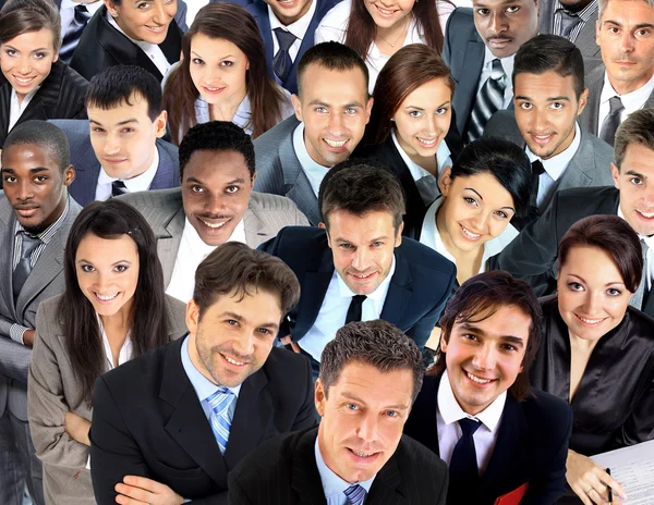 Große Gruppe von Geschäftsleuten. über weißem Hintergrund — Stockfoto