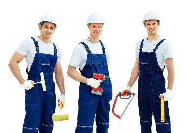 Profesyonel endüstriyel işçilerin grup