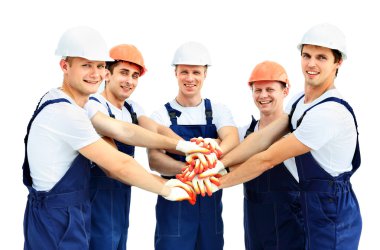Profesyonel endüstriyel işçilerin grup