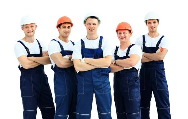 Gruppe professioneller Industriearbeiter — Stockfoto