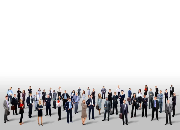Üzletemberek csoportja. Elszigetelt fehér háttér felett — Stock Fotó