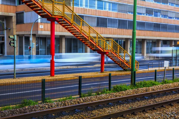 Tram rail in Lisbon, Portugal. — Stock Photo, Image