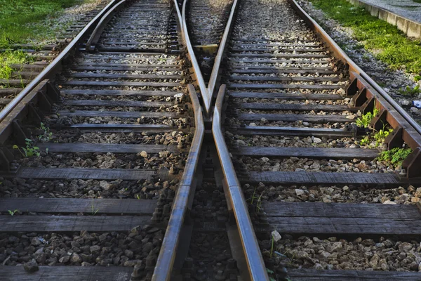 Railway tracks. LISBON — Stock Photo, Image