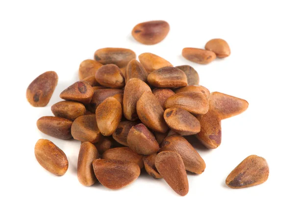 Pine Nuts Isolated on White Background — Stock Photo, Image