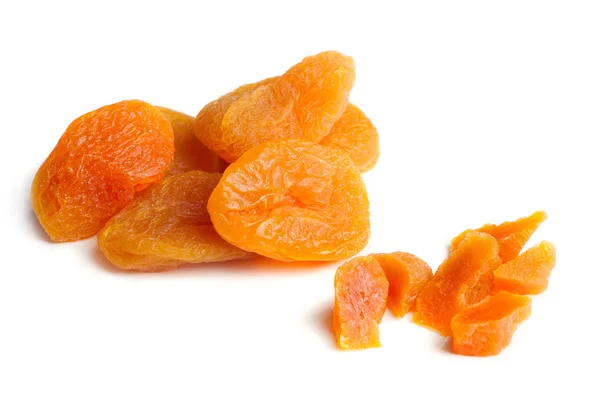 Dried Apricots Isolated on White Background — Stock Photo, Image