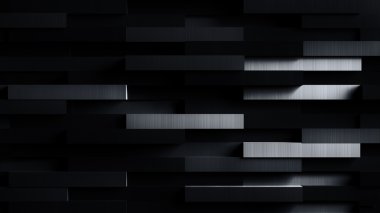 Çok karanlık fütüristik Metal arka plan - 3d çizim