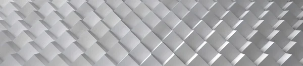 알루미늄 큐브 배경 (웹사이트 머리)-3d 일러스트 — 스톡 사진