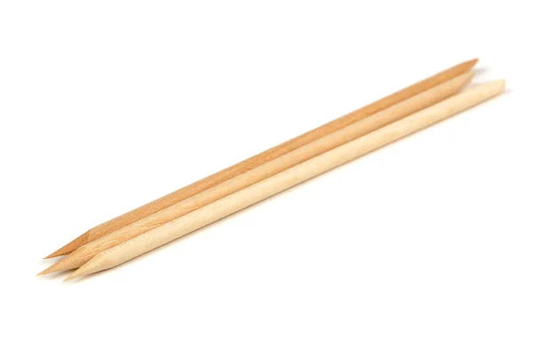 Orange Wood Sticks (Cuticle Pushers) untuk Manicure — Stok Foto