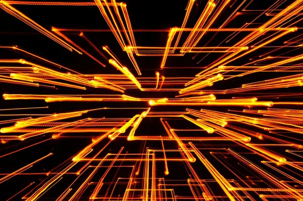 Yellow Glowing Geometric Lines — Stock Photo, Image