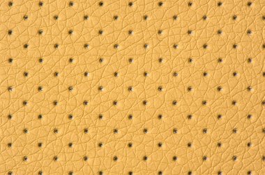 Beige Perforated Artificial Leather Background Texture clipart
