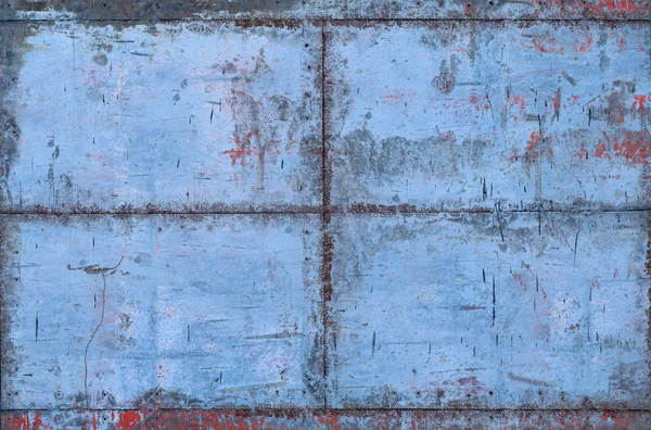 Μπλε Grungy μέταλλο υφή με ραφές Εικόνα Αρχείου