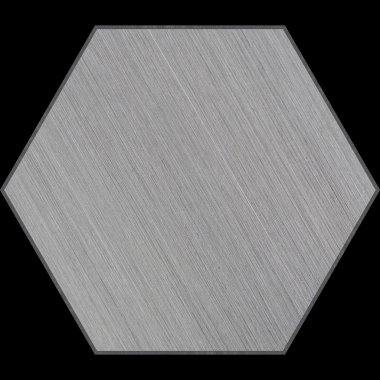 Hexagonal Aluminum Bevelled Panel with Clipping Path clipart