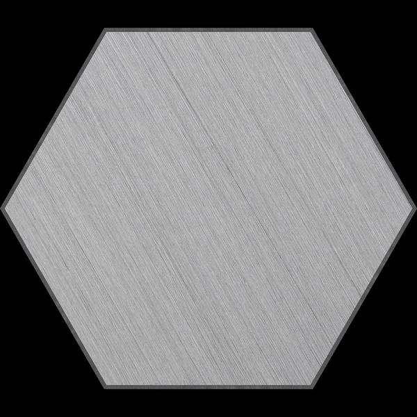 Panel biselado de aluminio hexagonal con camino de recorte — Foto de Stock