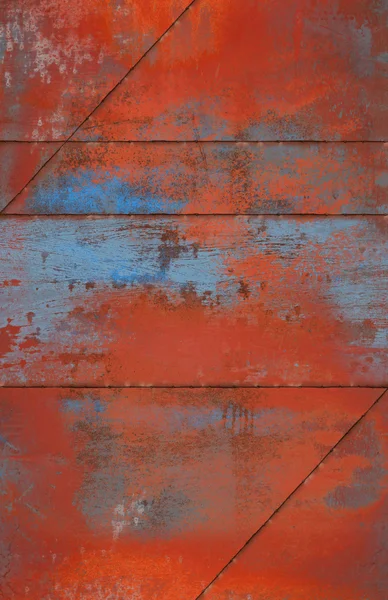 Grungy y oxidado fondo de metal con costuras — Foto de Stock