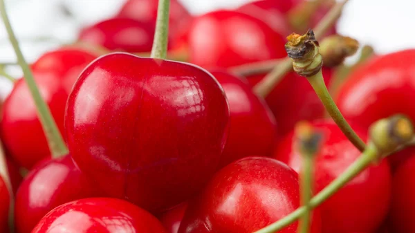 Red Cherries Close-Up — Stock Photo, Image