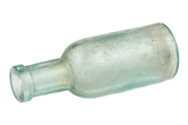 Old Glass Bottle Isolated on White Background — Stock Photo, Image