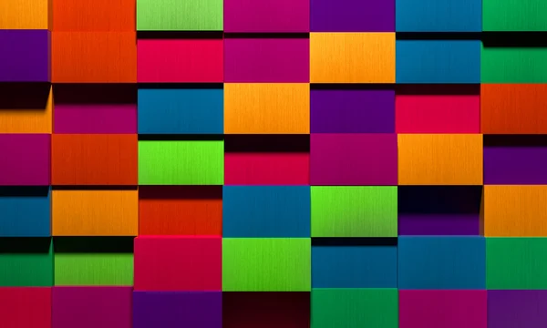 Vivid Multicolored Boxes Background — Stock Photo, Image