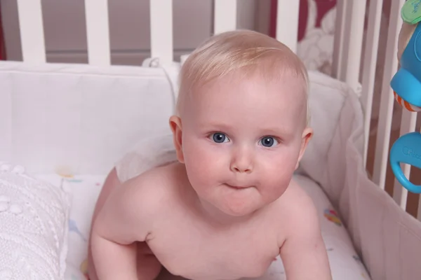 Portrait of a beautiful baby boy — Stock Photo, Image