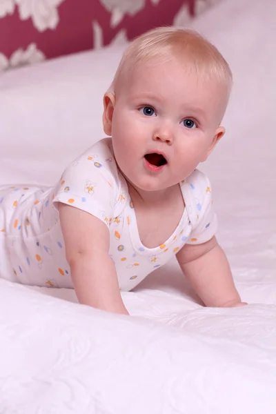 Happy baby boy at home — Stock Photo, Image