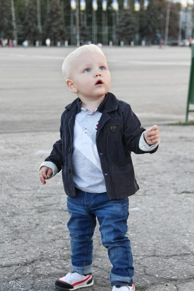 Blonde baby boy — Stock Photo, Image