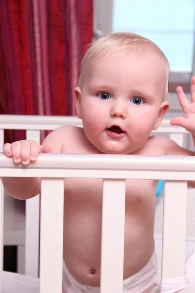 Portrait of a beautiful baby boy — Stock Photo, Image