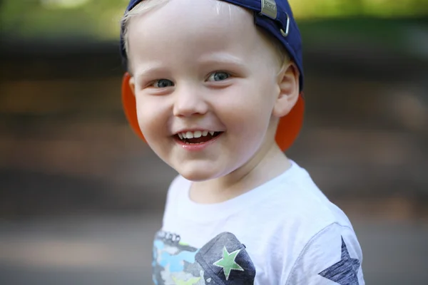 Close up, Blonde baby boy — Stock Photo, Image