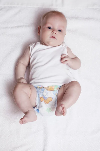 Portréja egy újszülött fiú otthon — Stock Fotó