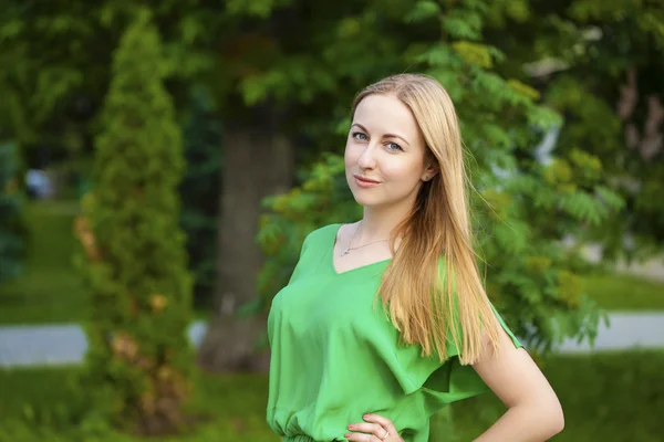 Young beautiful blonde woman — Stock Photo, Image