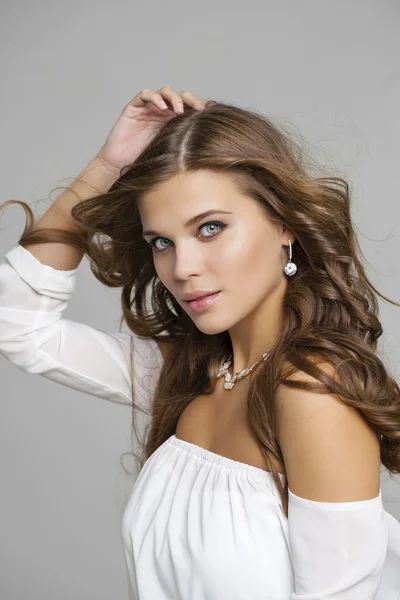 Beauty portrait of young attractive model — Stock fotografie