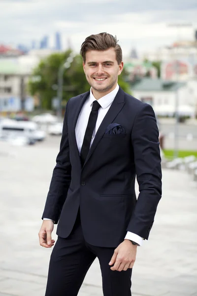 Portrait of a cheerful businessman — Stock Photo, Image