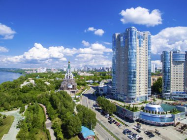 Samara, Rusya Federasyonu - 21 Mayıs: Gün görünümü dairenin karmaşık Ladya