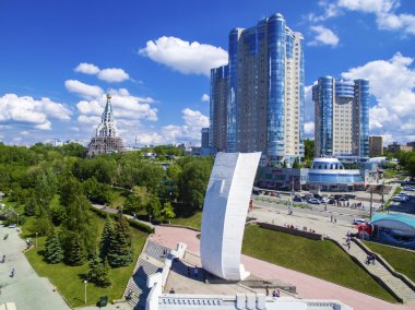 Samara, Rusya Federasyonu - 21 Mayıs: Gün görünümü dairenin karmaşık Ladya