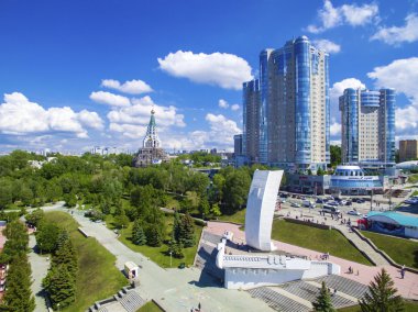 Samara, Rusya Federasyonu - 21 Mayıs: Gün görünümü dairenin karmaşık Ladya