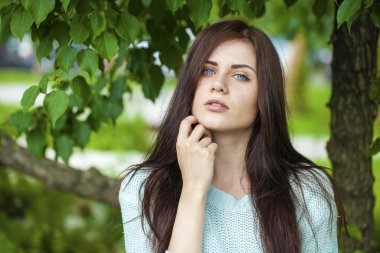 güzel genç mutlu kadın portresi 