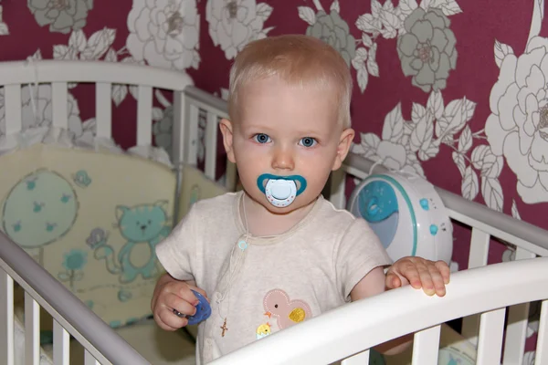 Year old boy in the bedroom