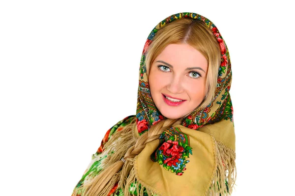 Portrait Young Russian Blonde Girl — Stock Photo, Image