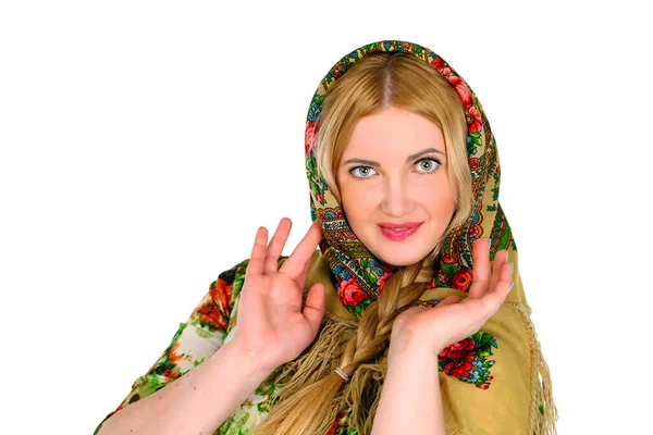 Портрет Молодої Російської Блондинки — стокове фото