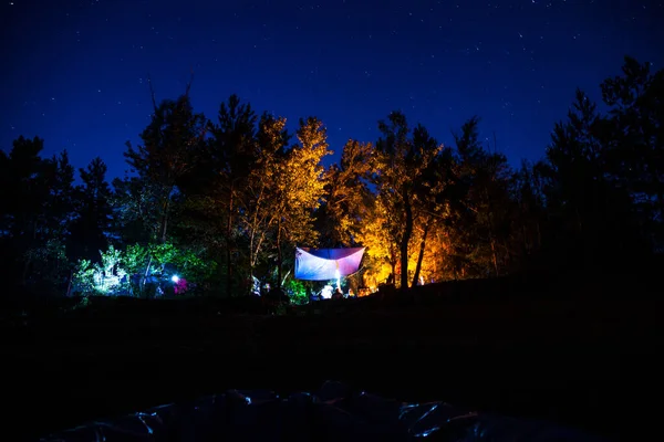 Volga Älvkanal Mastryukovskie Sjöar Ryssland Samara Samara Regionen Sommar Utomhus — Stockfoto