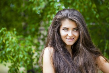 Genç güzel kadın.