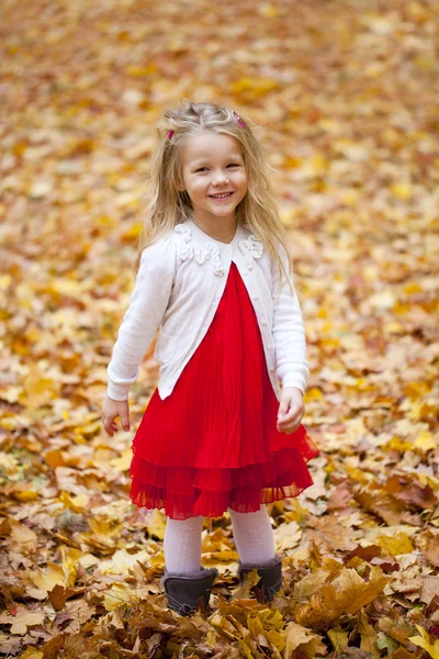 Portrait of a pretty liitle girl — Stock Photo, Image