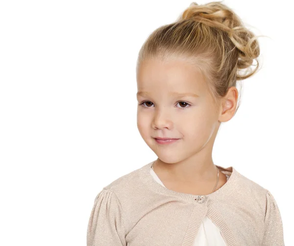 Retrato de uma menina muito liitle — Fotografia de Stock