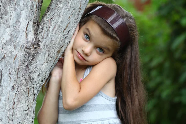 Portrait of beautiful little girl — Stock Photo, Image