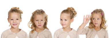 Bir güzel liitle kız portresi