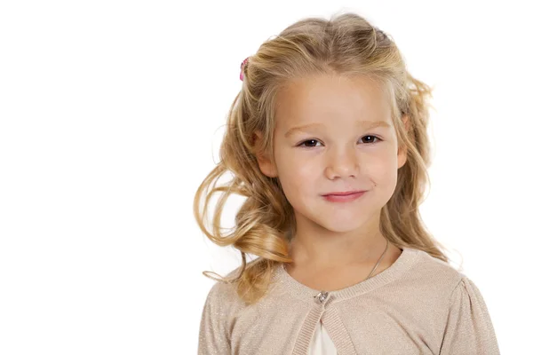 Retrato de una chica bonita liitle —  Fotos de Stock