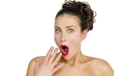 Genç güzel kadın.