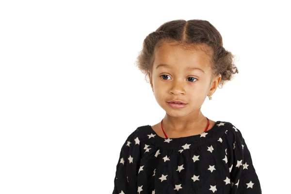 Portrait of beautiful happy little girl — Stock Photo, Image