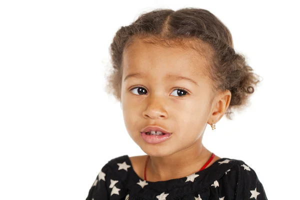 Retrato de hermosa niña feliz — Foto de Stock