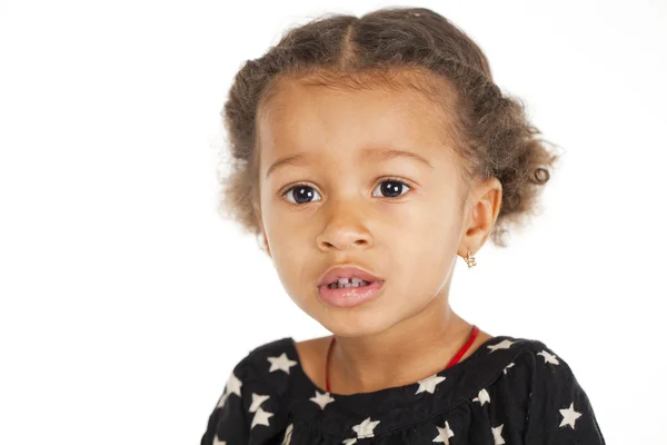 Portrait of beautiful happy little girl — Stock Photo, Image