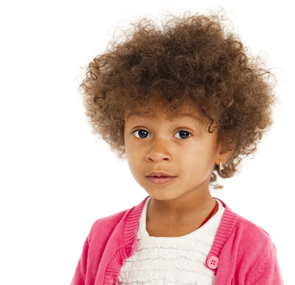 Portrait of beautiful happy little girl — Stock Photo, Image